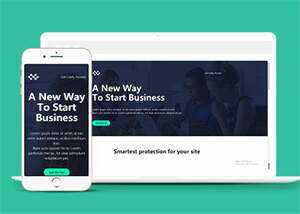 简洁数据挖掘分析网站模板下载 - 淘金派资源网