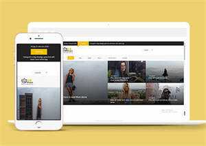 宽屏欧美图片分享网站模板下载 - 淘金派资源网