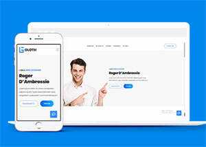 响应式个人简历主页HTML模板源码 - 淘金派资源网