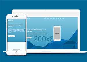 简约产品介绍响应式网页模板下载 - 淘金派资源网