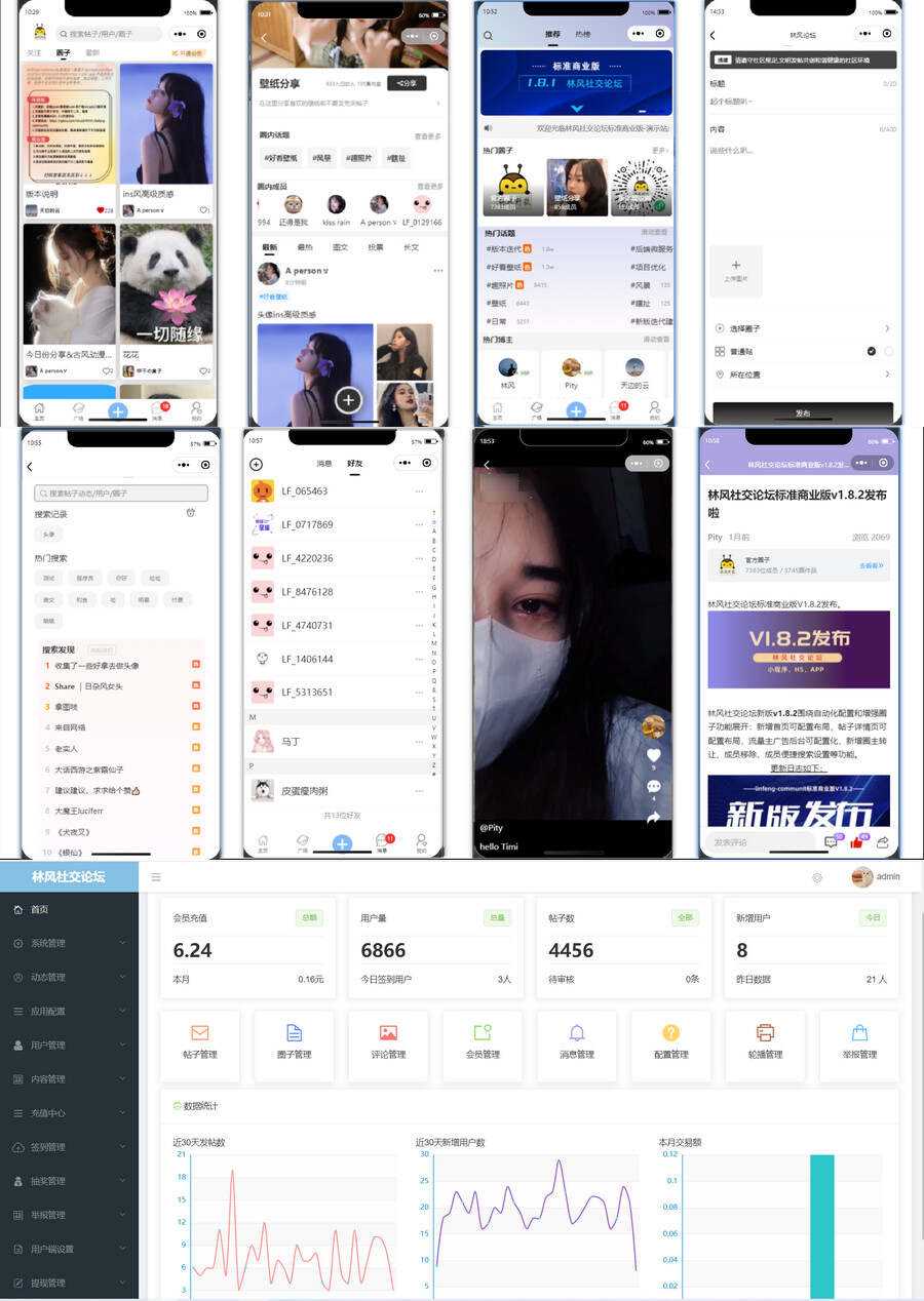 独立版社交论坛前端微信小程序源码问答发帖BBSphp源码 - 淘金派资源网