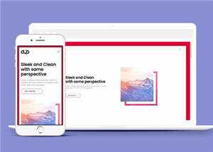 宽屏产品商务展示响应式网页模板下载 - 淘金派资源网