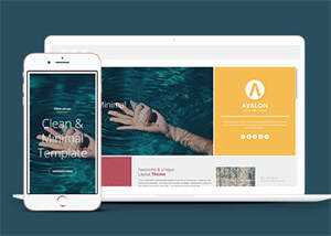 宽屏多色块布局网站模板下载 - 淘金派资源网