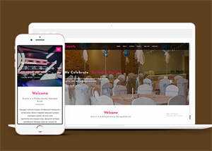 简洁国外婚礼策划网站模板 - 淘金派资源网