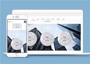响应式金融服务公司网站源码下载 - 淘金派资源网