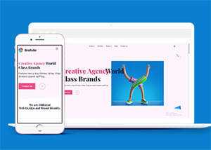 创意品牌广告设计公司网站模板 - 淘金派资源网