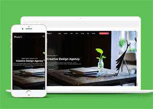 宽屏创意设计机构网站模板下载 - 淘金派资源网