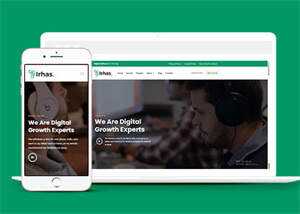 数字软件信息科技公司网站模板 - 淘金派资源网