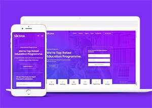 在线课程教育机构网站模板下载 - 淘金派资源网