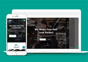 时尚美发理发博客HTML5网站模板 - 淘金派资源网