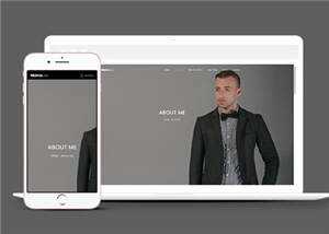 简约企业项目展示响应式网站模板下载 - 淘金派资源网