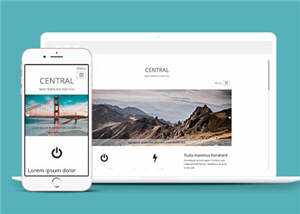 宽屏企业产品信息响应式网页模板下载 - 淘金派资源网
