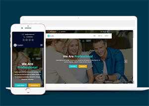 Bootstrap4互联网公司网站模板 - 淘金派资源网