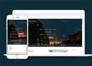 别墅物业管理公司网站模板下载 - 淘金派资源网