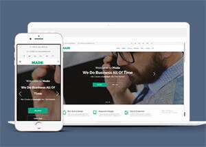 简洁商务印刷广告设计网站模板 - 淘金派资源网