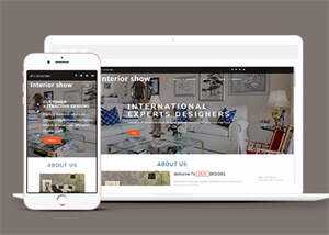 创意室内设计Bootstrap模板下载 - 淘金派资源网