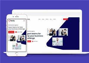 大气商业服务公司网站模板源码下载 - 淘金派资源网