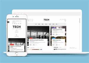 互联网科技媒体HTML网站模板 - 淘金派资源网