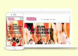 简洁跑步健身俱乐部类网站模板 - 淘金派资源网