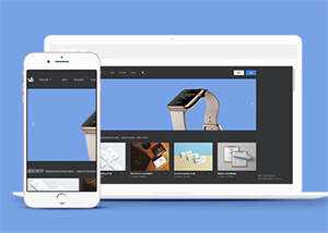 PPT素材下载类网站前端模板下载 - 淘金派资源网