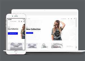 简洁高端时尚时装网店商城模板 - 淘金派资源网