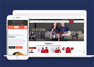 宽屏美食DIY制作网站模板下载 - 淘金派资源网