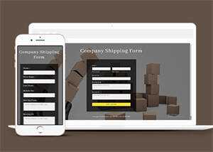宽屏纸箱预订表单HTML模板下载 - 淘金派资源网