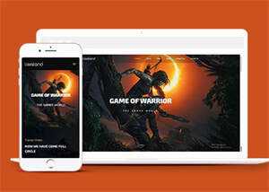 游戏制作公司官网网站模板下载 - 淘金派资源网