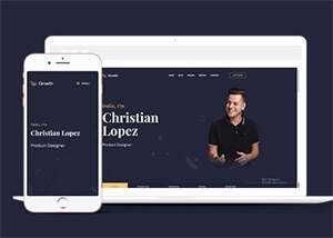 个人摄影师博客网页模板下载 - 淘金派资源网