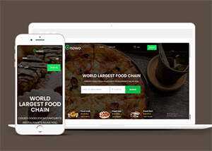 美食外卖订餐APP网页模板下载 - 淘金派资源网