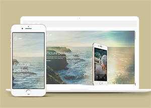 图片视差APP应用网站模板下载 - 淘金派资源网