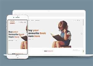 儿童书籍网上商店HTML5模板下载 - 淘金派资源网