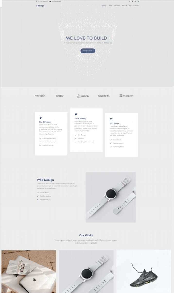 品牌视觉设计公司网站html模板 - 淘金派资源网