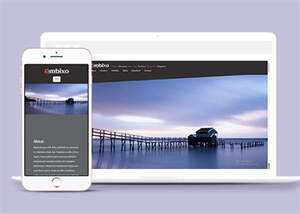 简洁背景视差装修案例展示模板 - 淘金派资源网