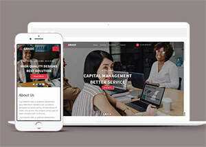 证券咨询服务机构网站模板下载 - 淘金派资源网