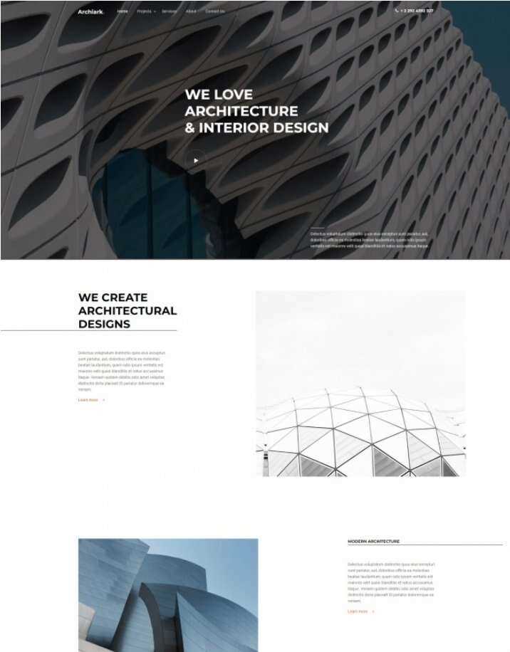 HTML5建筑室内设计公司网站html模板 - 淘金派资源网