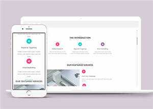 产品营销信息展示HTML网页模板下载 - 淘金派资源网