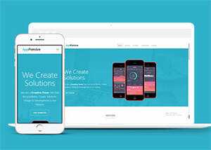 简洁通用手机app介绍展示网页模板 - 淘金派资源网