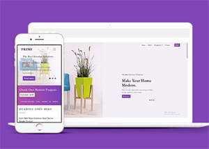 紫色家居装饰公司网站模板下载 - 淘金派资源网