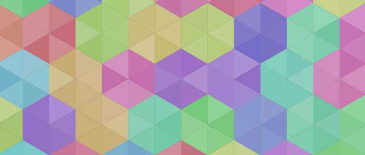 html5 canvas彩色六角菱形拼接背景图案特效 - 淘金派资源网