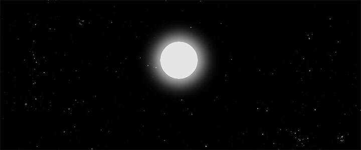 css3黑夜星空月亮发光星星闪烁动画特效 - 淘金派资源网