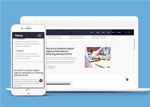 简约品牌网络商务营销网站html模板下载 - 淘金派资源网