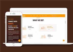 简约工业生产企业网站html模板下载 - 淘金派资源网