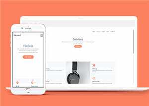 简洁公司商业服务动态html模板下载 - 淘金派资源网
