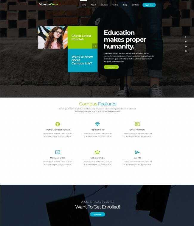 继续教育服务机构网站HTML5模板 - 淘金派资源网
