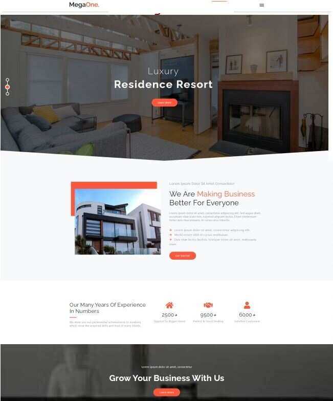 地产代理服务公司HTML5网站模板 - 淘金派资源网