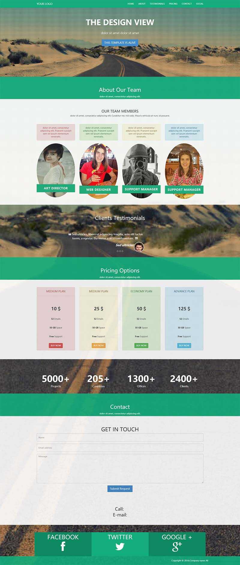 绿色企业邮箱销售单页面网站HTML5模板 - 淘金派资源网