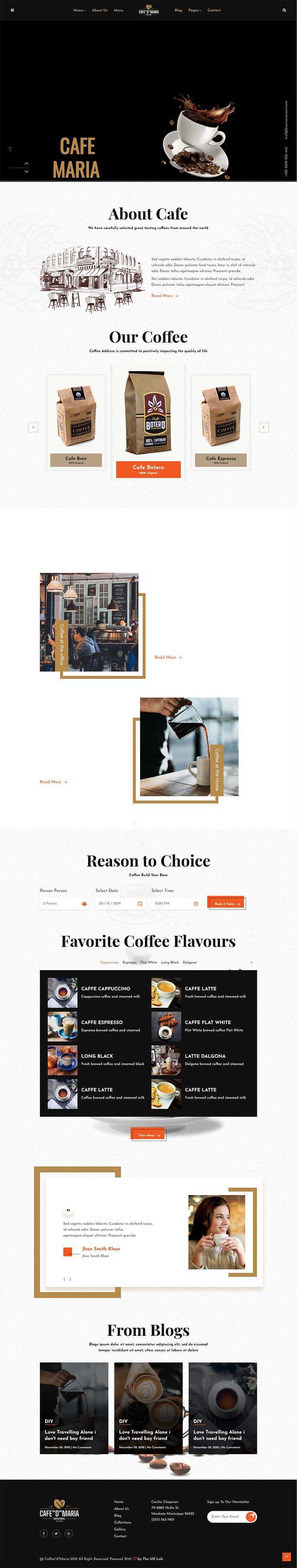 bootstrap响应式甜品茶餐厅官网html模板 - 淘金派资源网