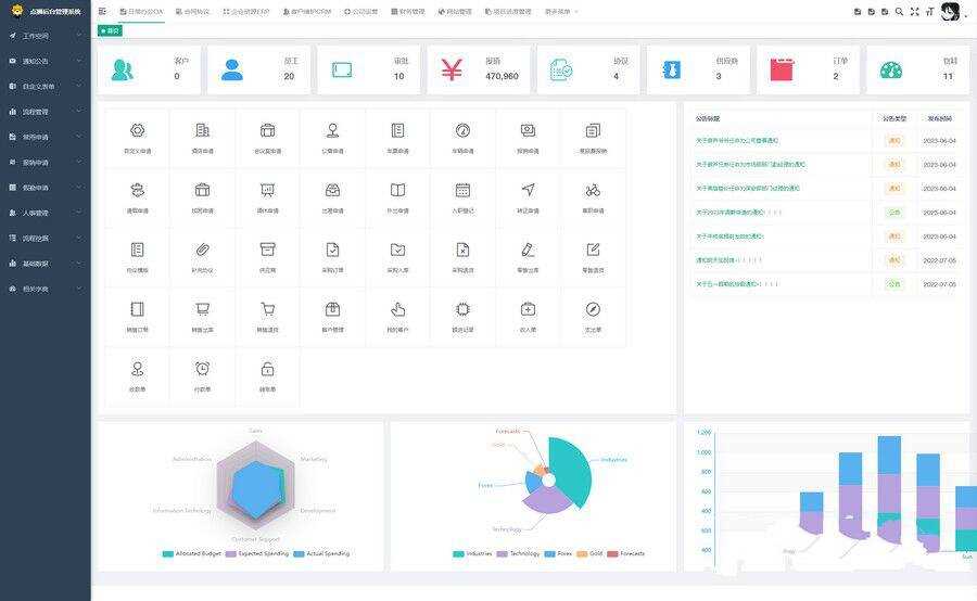 开源OA协同办公系统，集成Flowable流程引擎 可拖拽创建个性表单 - 淘金派资源网