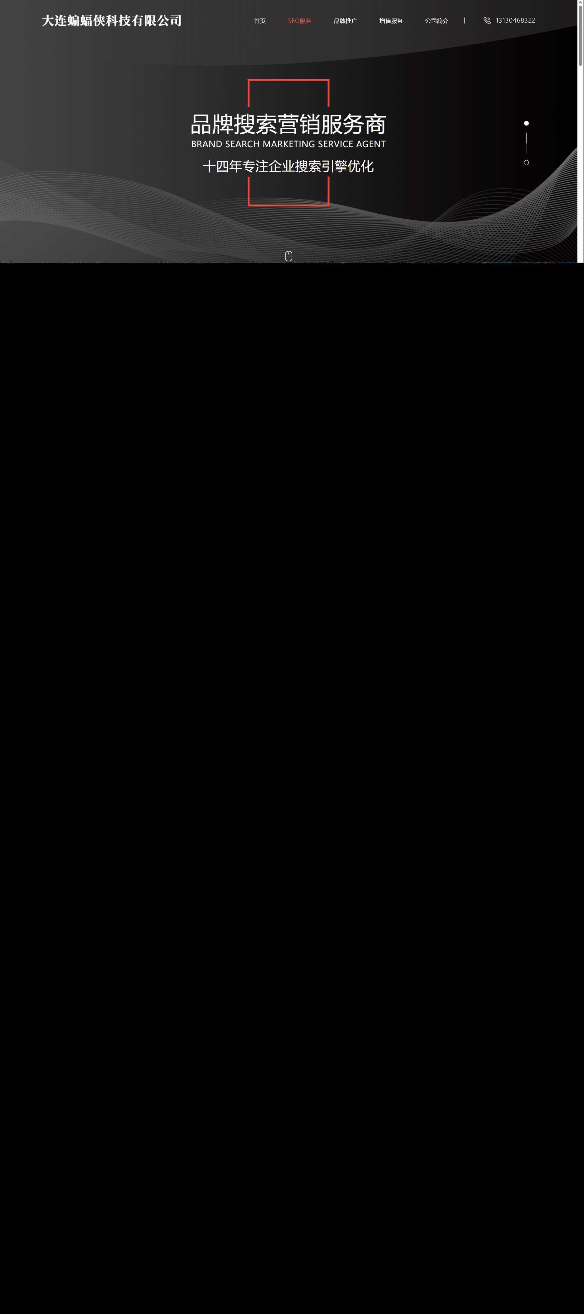 分享一套简洁大气且好看的排名seo官网源码 - 淘金派资源网